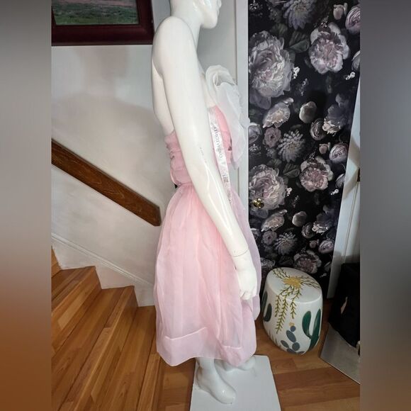 Anthropologie CYNTHIA ROWLEY Women's Organza Flower Strapless/ size 2 - Picture 10 of 15